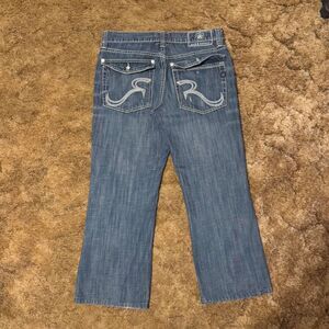 Vintage Y2K Rock & Republic Embroidered Jeans 34 x 30